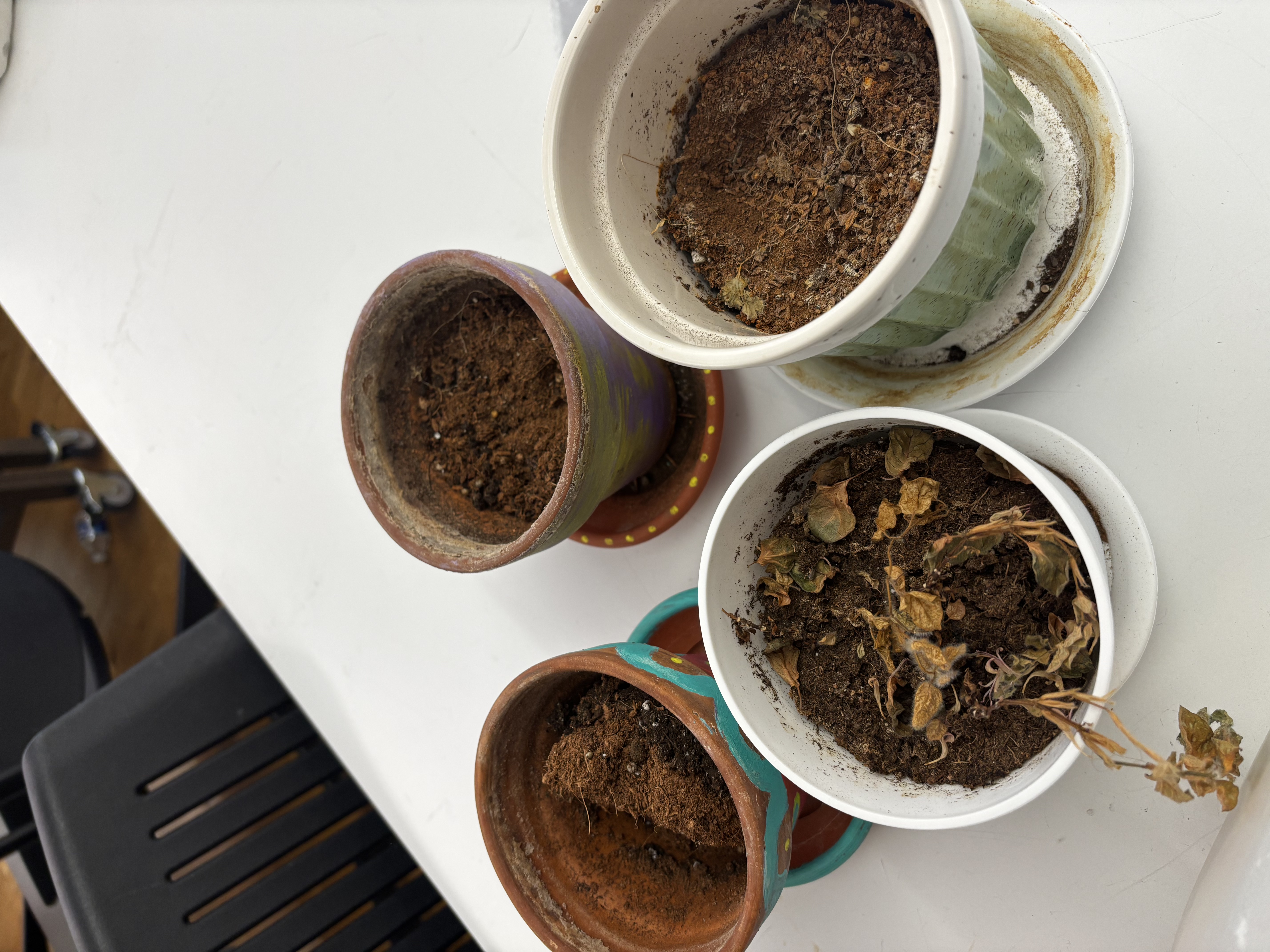 dirt pots from home